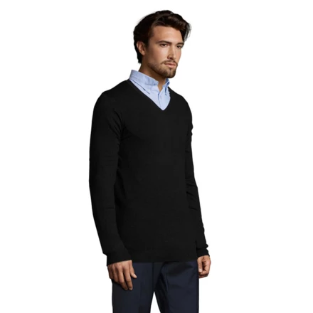 GLORY MEN V-NECK SWEATER - GLORY MEN (NMO-S01710-BK-3XL)