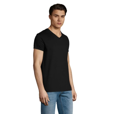 IMPERIAL Męski V T-shirt   -WH-3XL - IMPERIAL V MEN (NMO-S02940-DB-3XL)