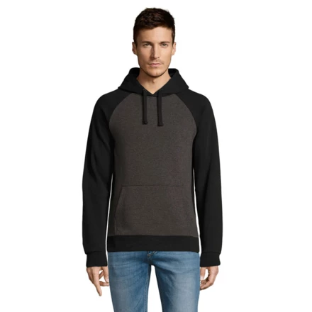 charcoal melange/black