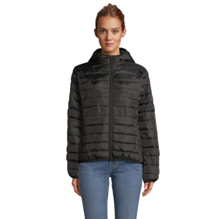 STREAM HOODED WOMEN PARKA - STREAM HOODED WOMEN (NMO-S04445-BK-L)