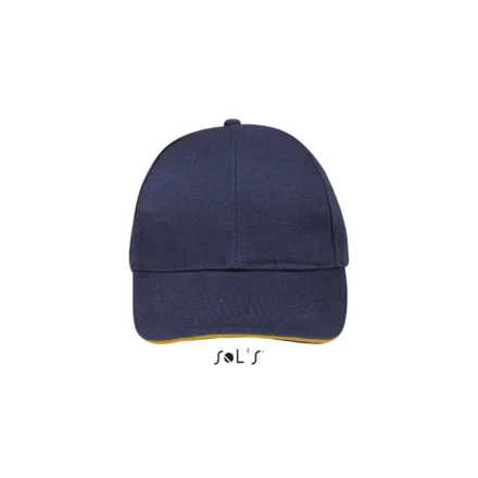 french navy/neon orange