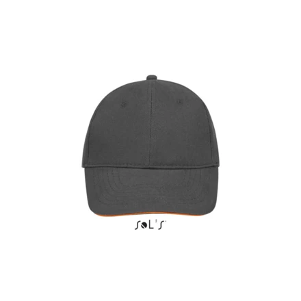 dark grey / orange