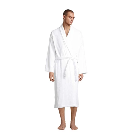 PALACE UNISEX BATHROBE - PALACE (NMO-S89100-WH-L)