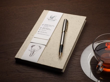 Notes Eko z odchodów słonia 209734432 - ecru (NJG-209734432)