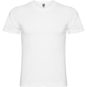 Samoyedo short sleeve men's v-neck t-shirt - roly-L (NPC-R65031Z3)